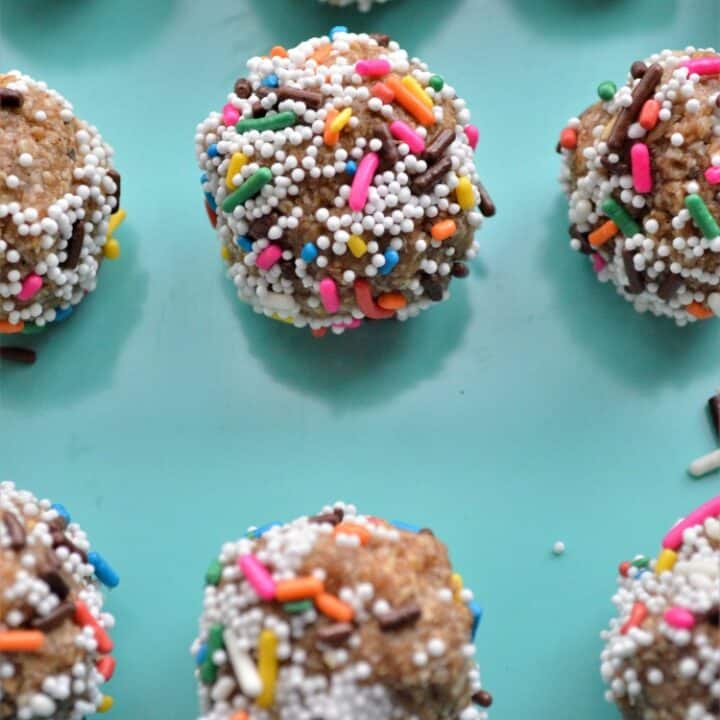 How to Make Clean Eating Funfetti Cookie Dough Bites