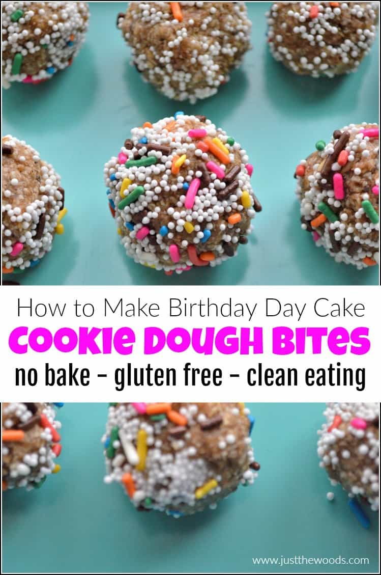 pin image for cookie dough bites, healthy cookie dough bites