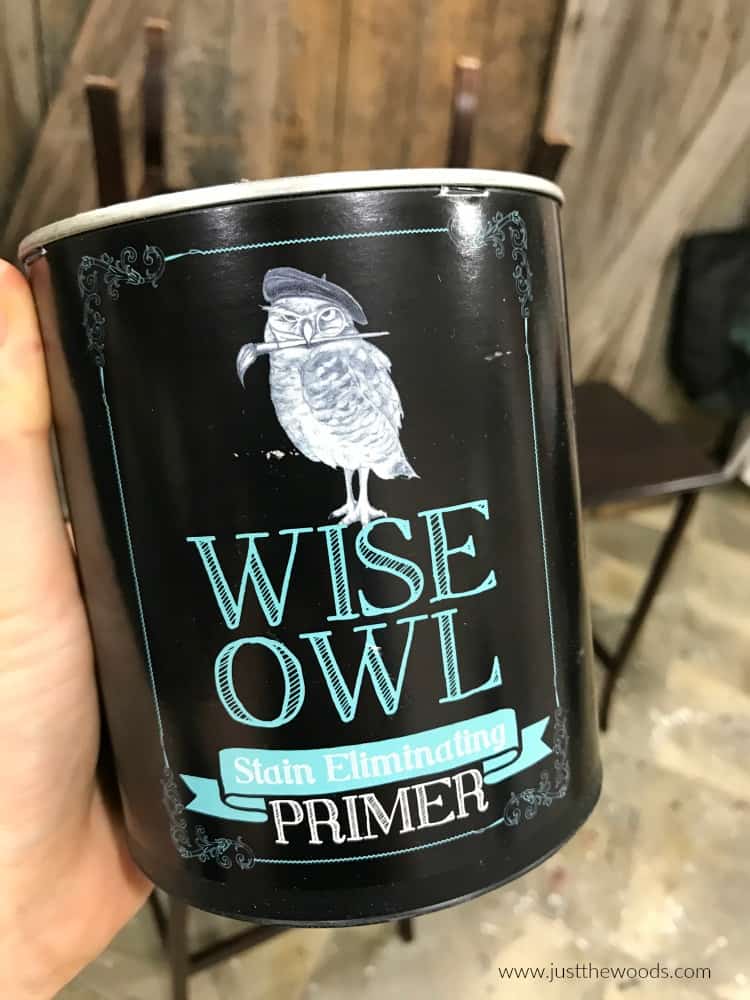 can of wise owl stain eliminating primer, gray primer