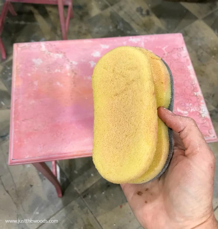 yellow applicator sponge