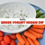 Healthy Greek Yogurt Veggie Dip
