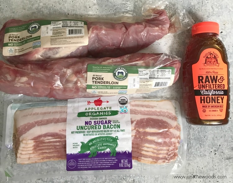 ingredients for clean eating pork tenderloin