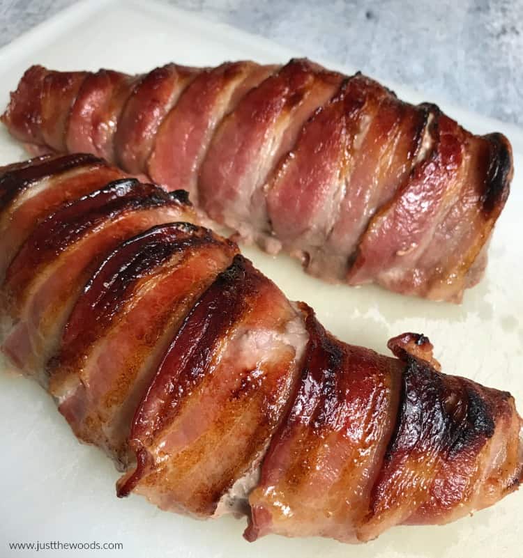 cook bacon wrapped pork tenderloin 