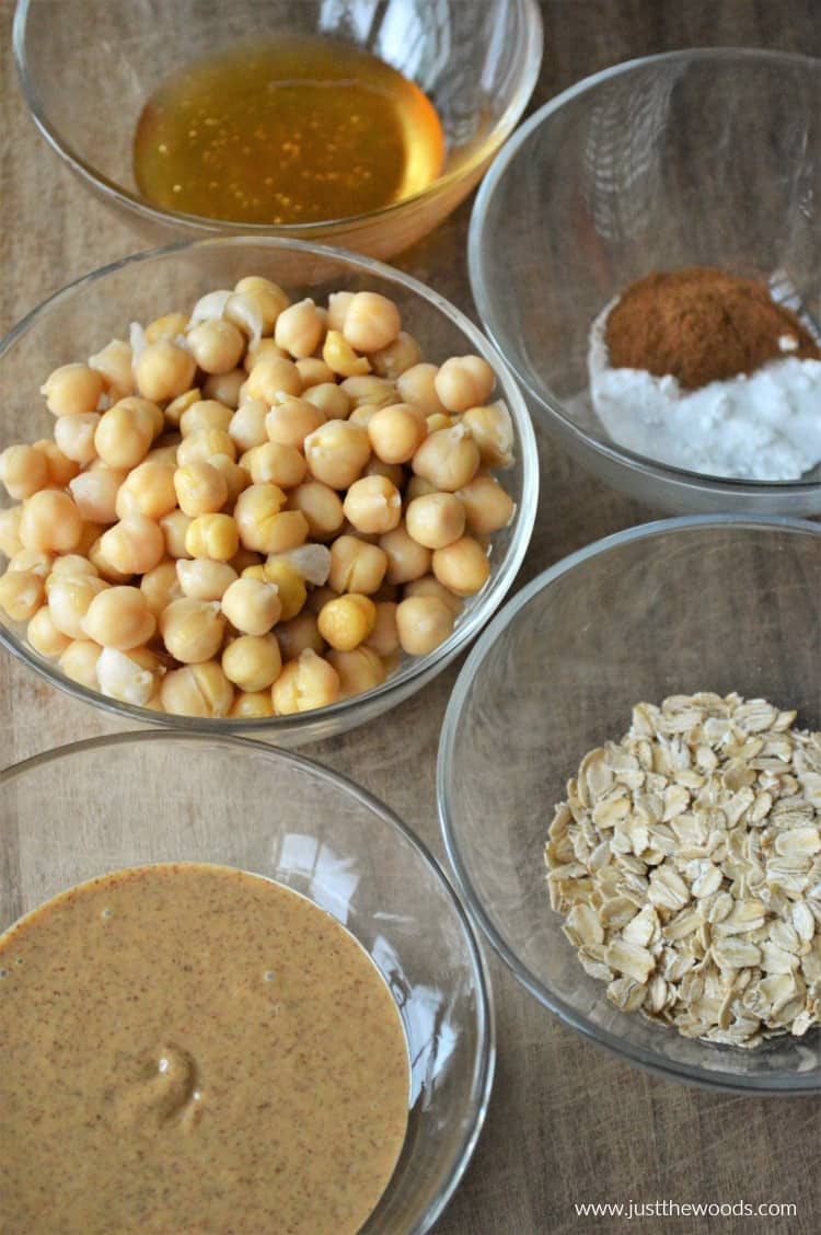 clean eating snacks, chickpea muffins ingredients 