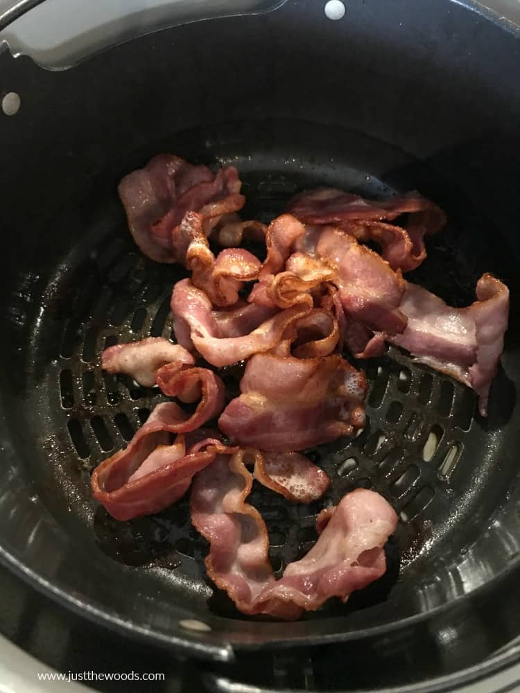 bacon in the Ninja Foodi air fryer