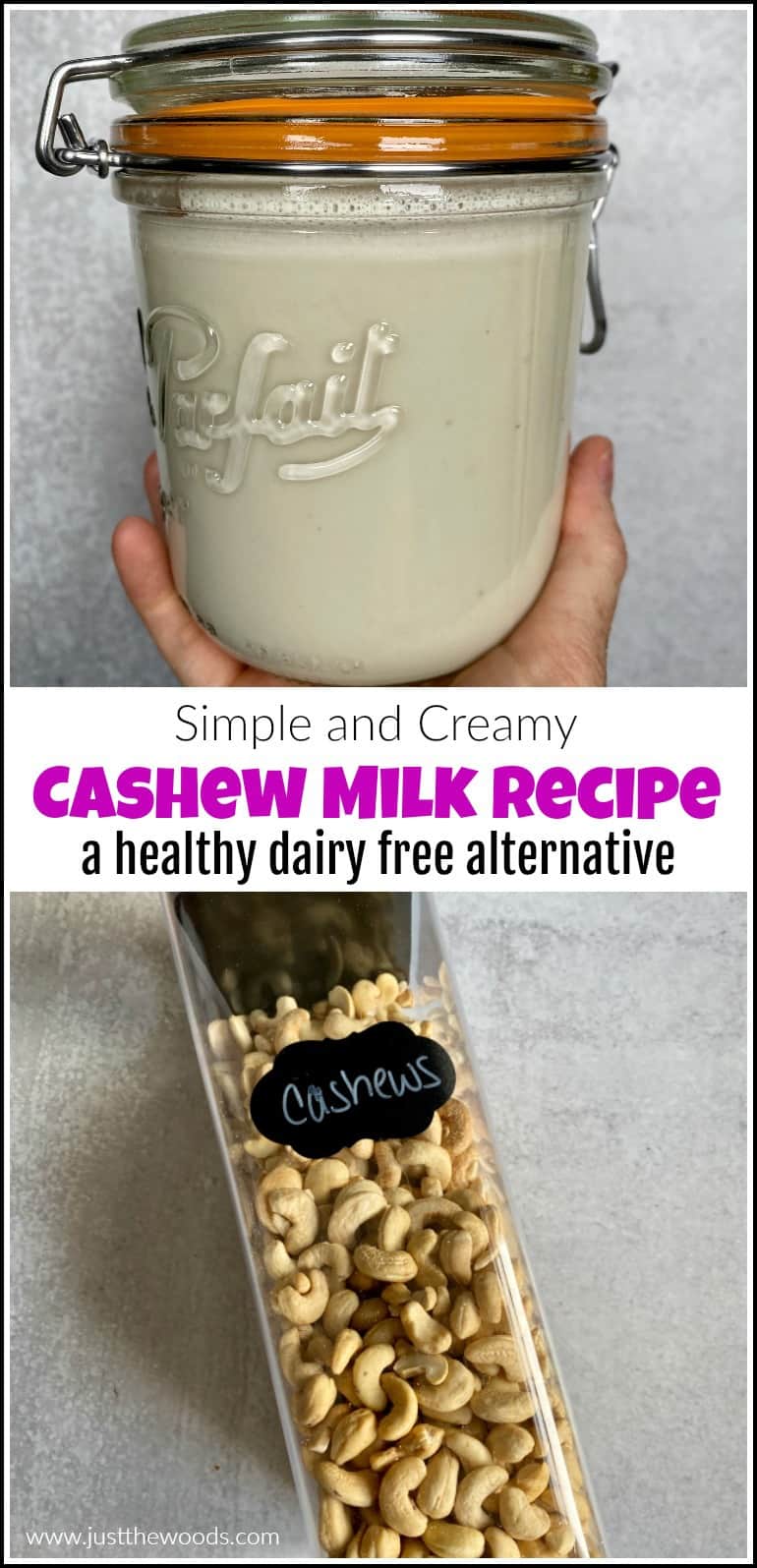 cashew milk recipe 
