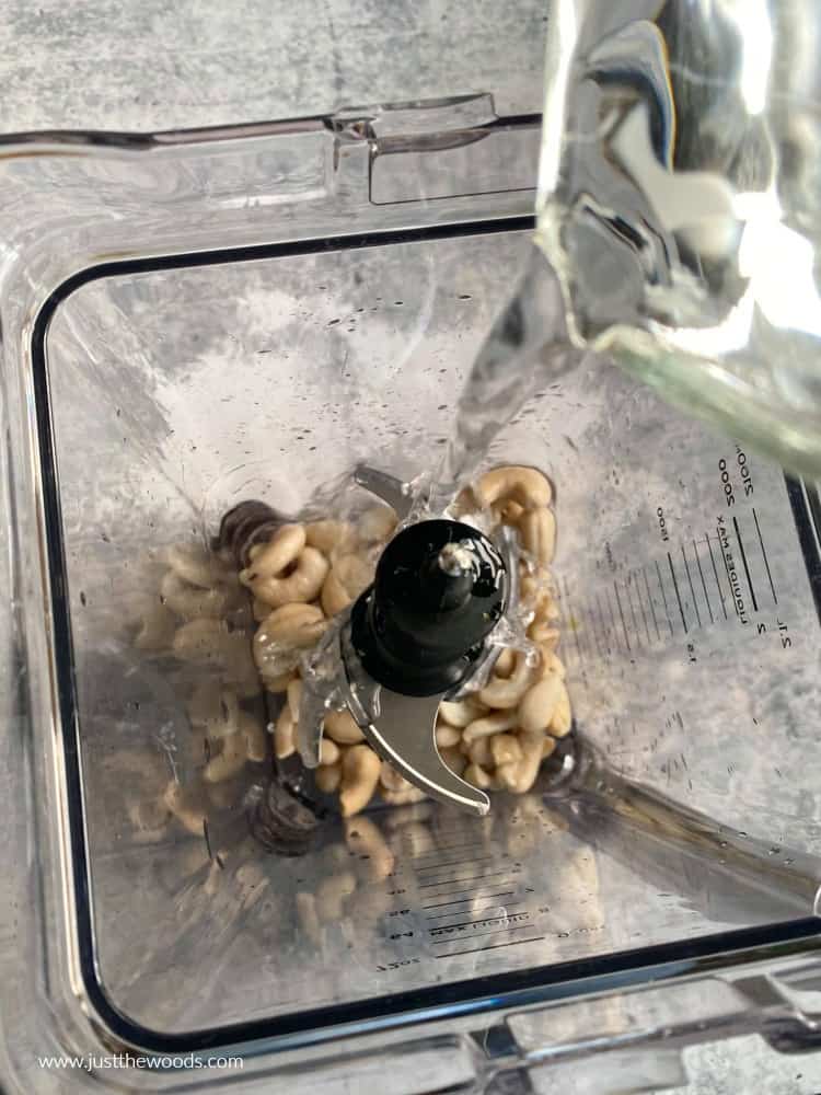 cashews in blender