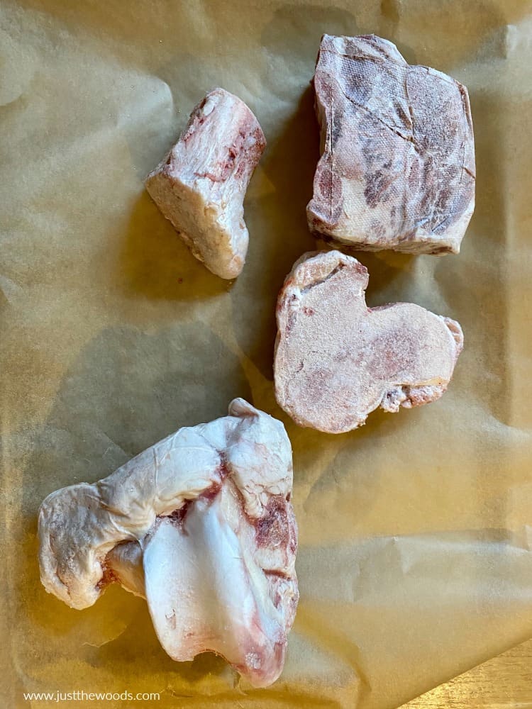 cow bones for making bone broth