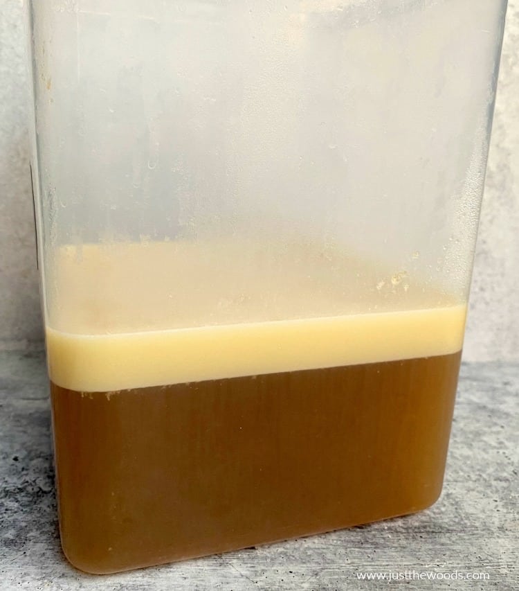 fat separation in homemade bone broth