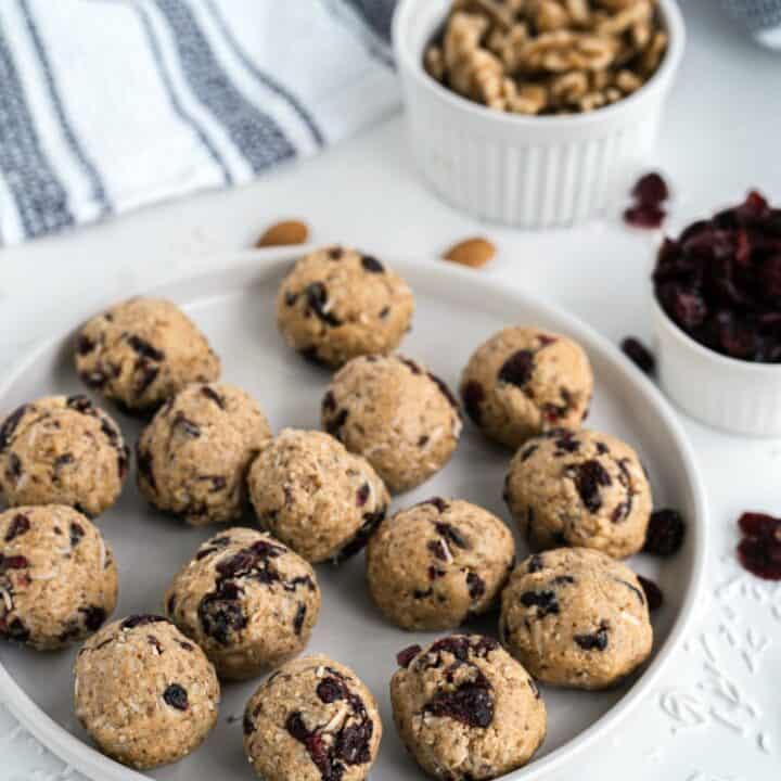 How to Make Cranberry Almond No Bake Energy Balls