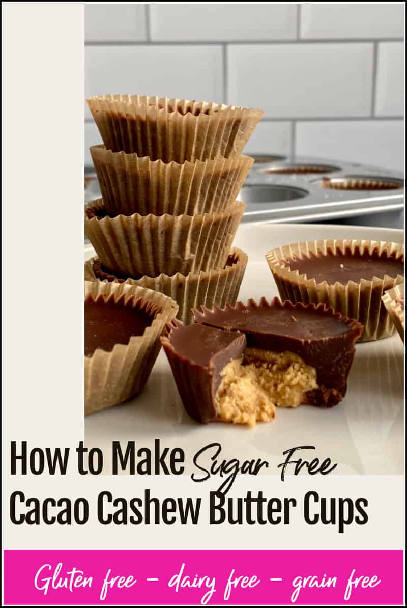 sugar free cashew chocolate cups