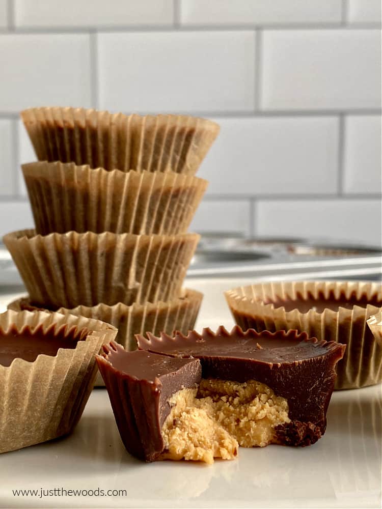 stacked homemade cacao cashew cups