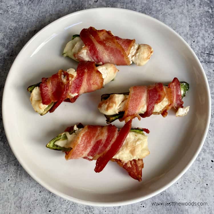 Air Fried Bacon Wrapped Jalapeno Poppers in the Ninja Foodi