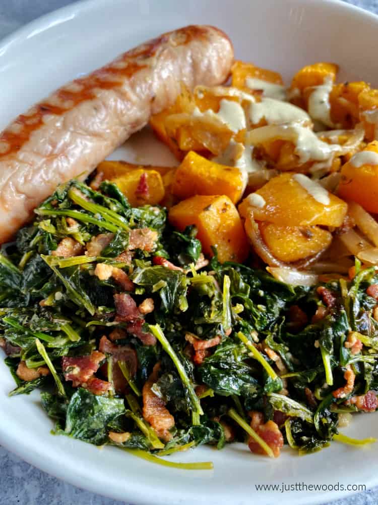 how to make kale taste good, easy kale side dish with bacon