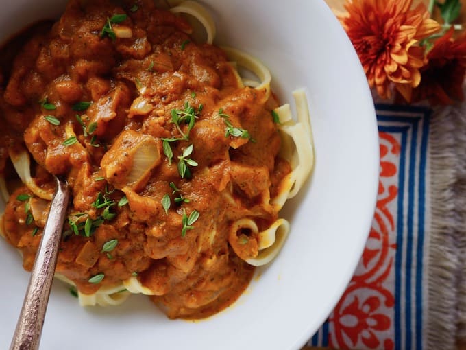 Savory Pumpkin Pasta overhead closeup.jpgfit6802c510ssl1 20+ Candy and Savory Paleo Pumpkin Recipes