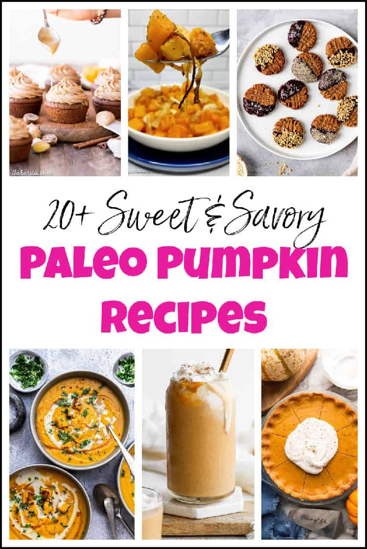 paleo pumpkin recipes pin image