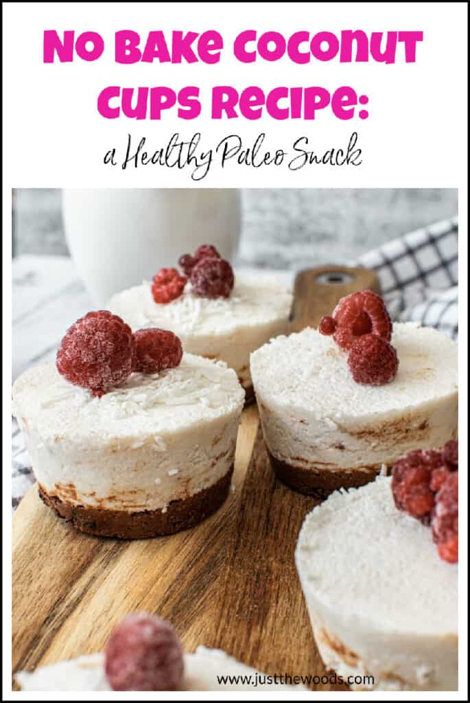 easy no back coconut cups recipe paleo snack pin image