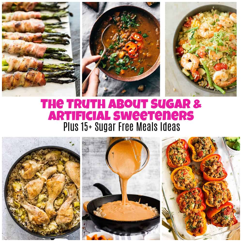 sugar and artificial sweeteners plus sugar free meals