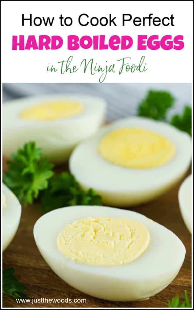 pin image for perfect hard boiled eggs in the ninja foodi