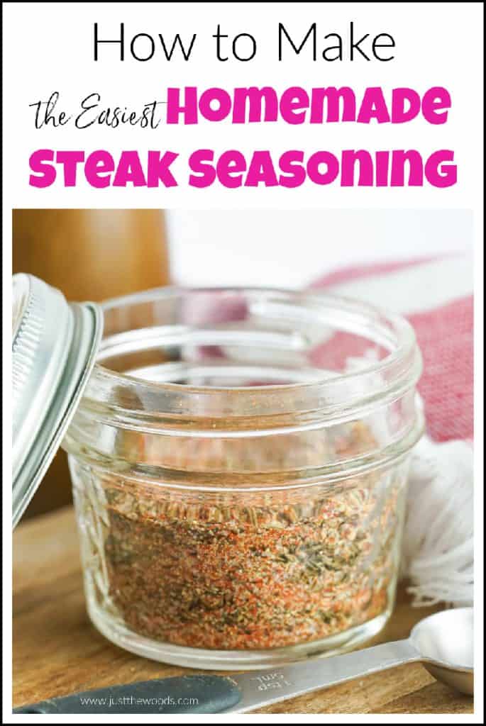 easy homemade steak seasoning pin image