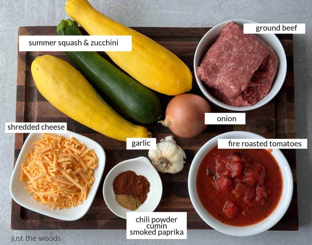 ingredients to make the Best Gluten Free Squash Casserole Recipe