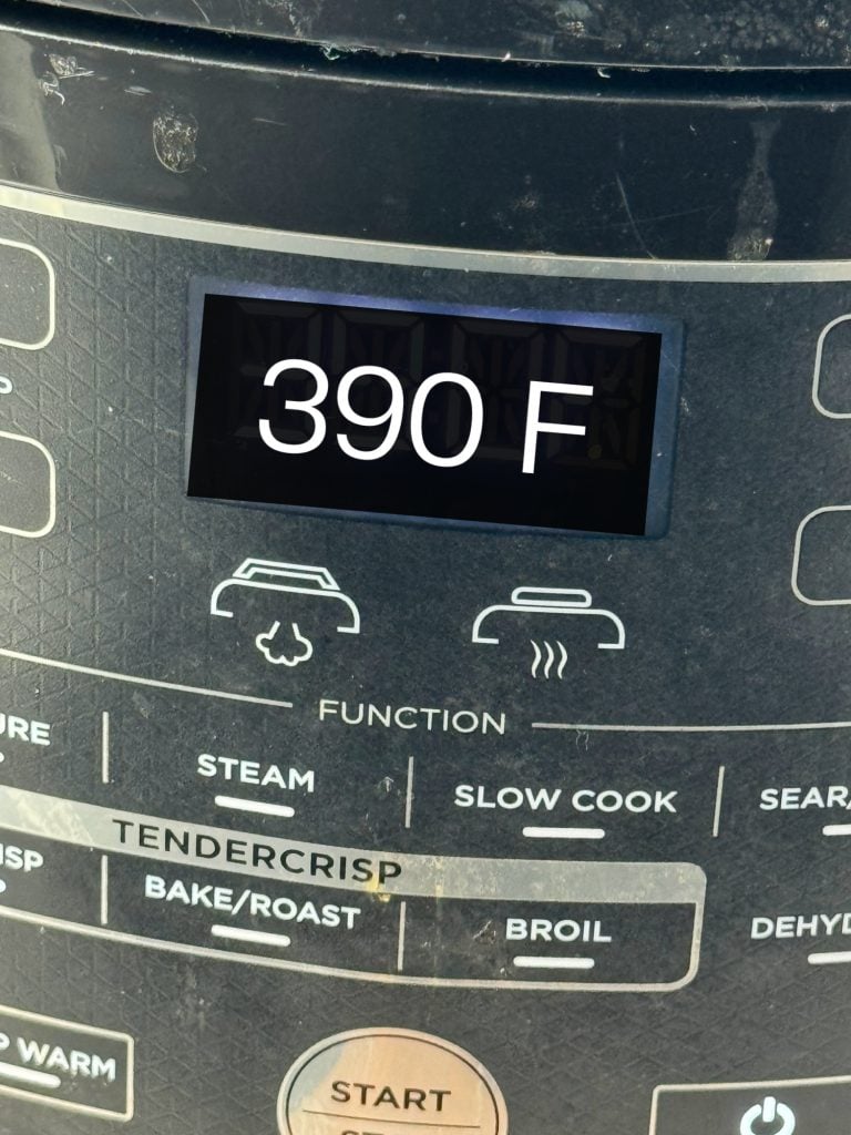 preheat air fryer 