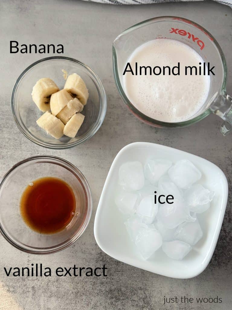 easy almond milk smoothie with banana