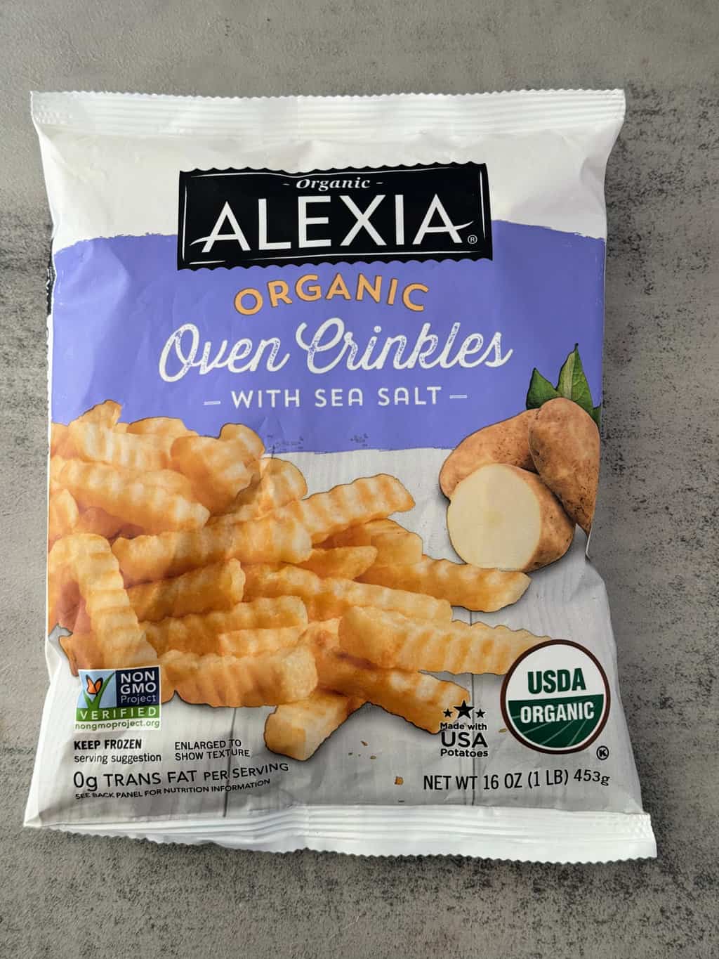 Alexia organic frozen French fries