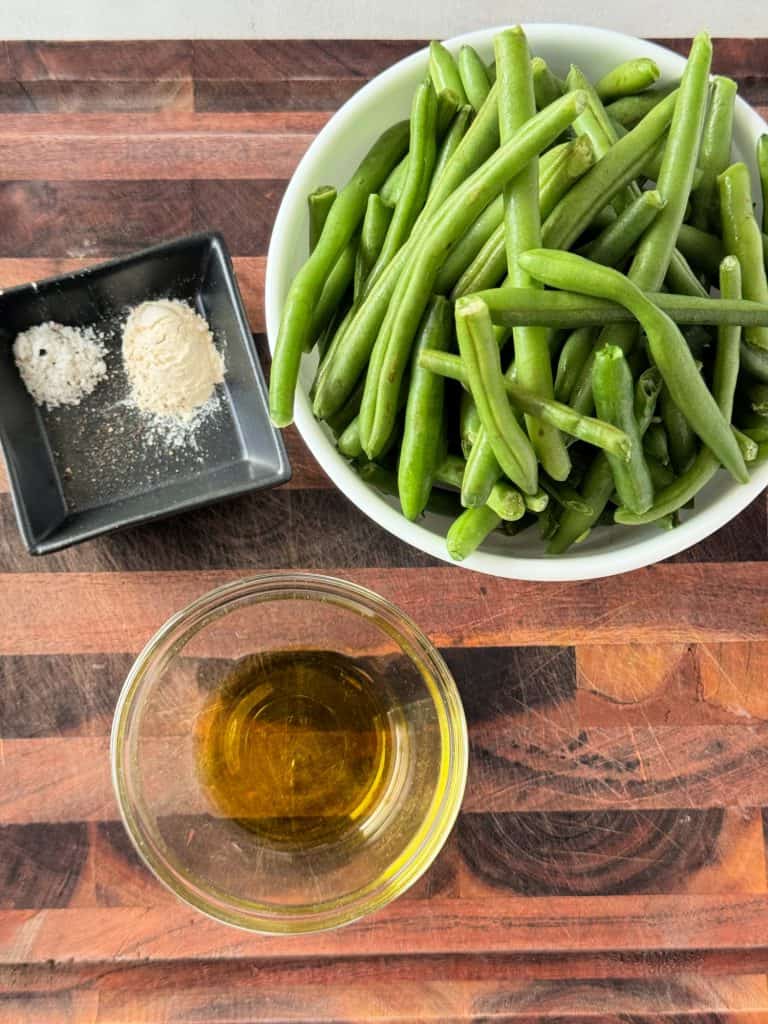 ingredients to make air fryer green beans