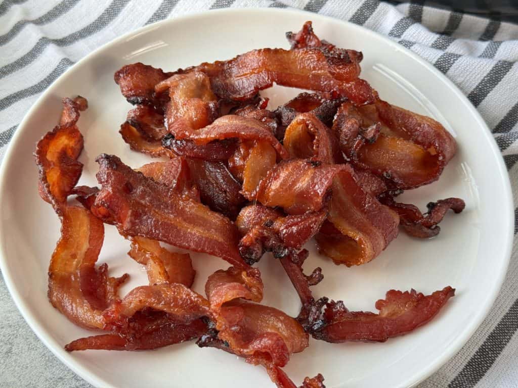 candied maple Bacon in Ninja Air Fryer