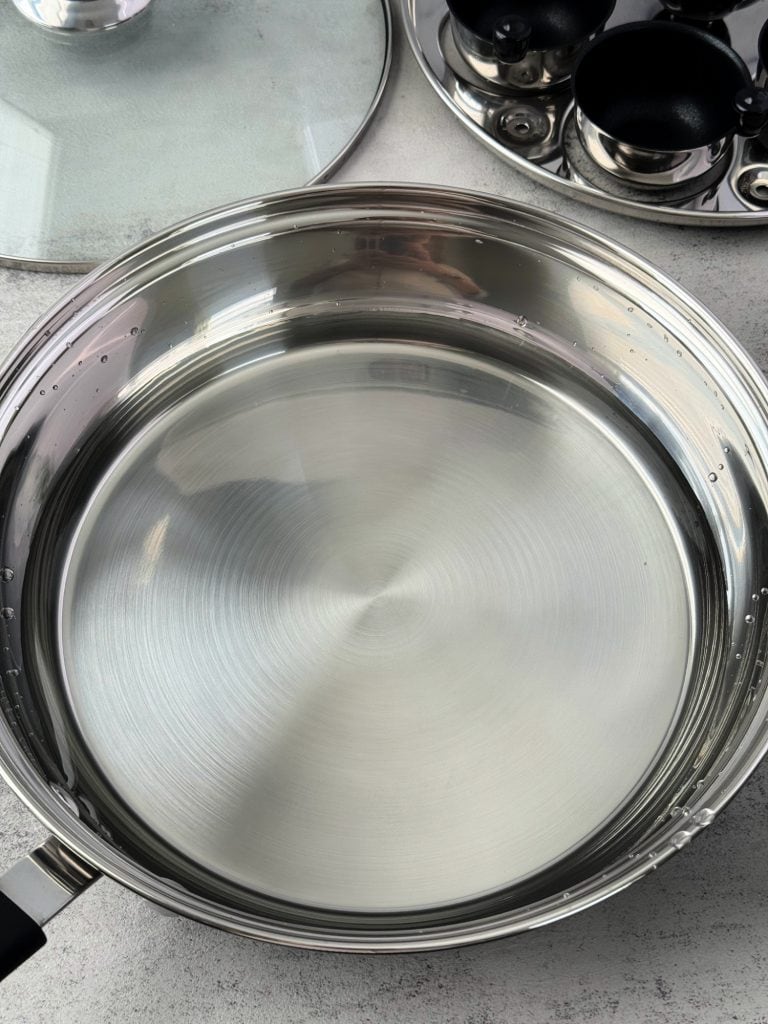 poaching boiling tray