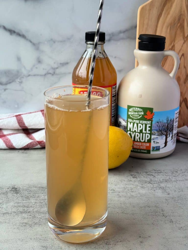 easy Apple Cider Vinegar Lemon Water recipe 