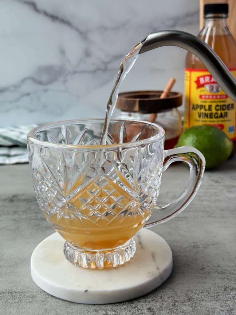 apple cider vinegar lime and water tea 