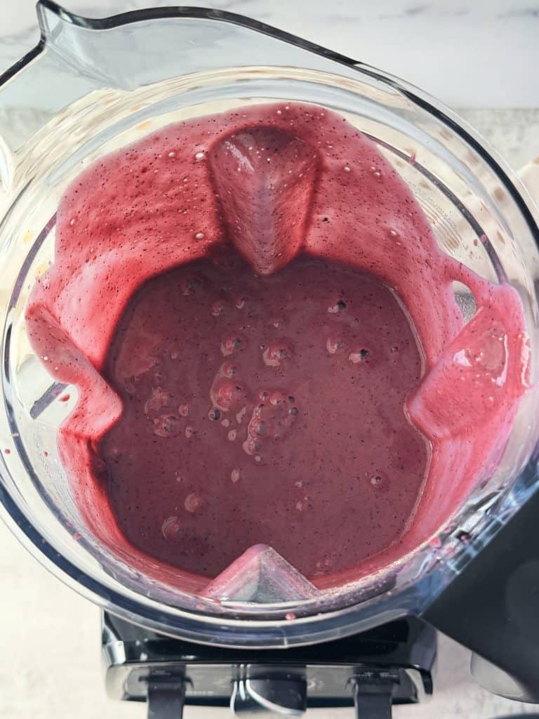 Berry Protein Smoothie recipe in blender 