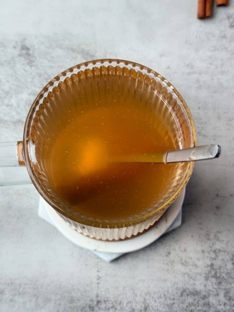 warm acv and Cinnamon tea