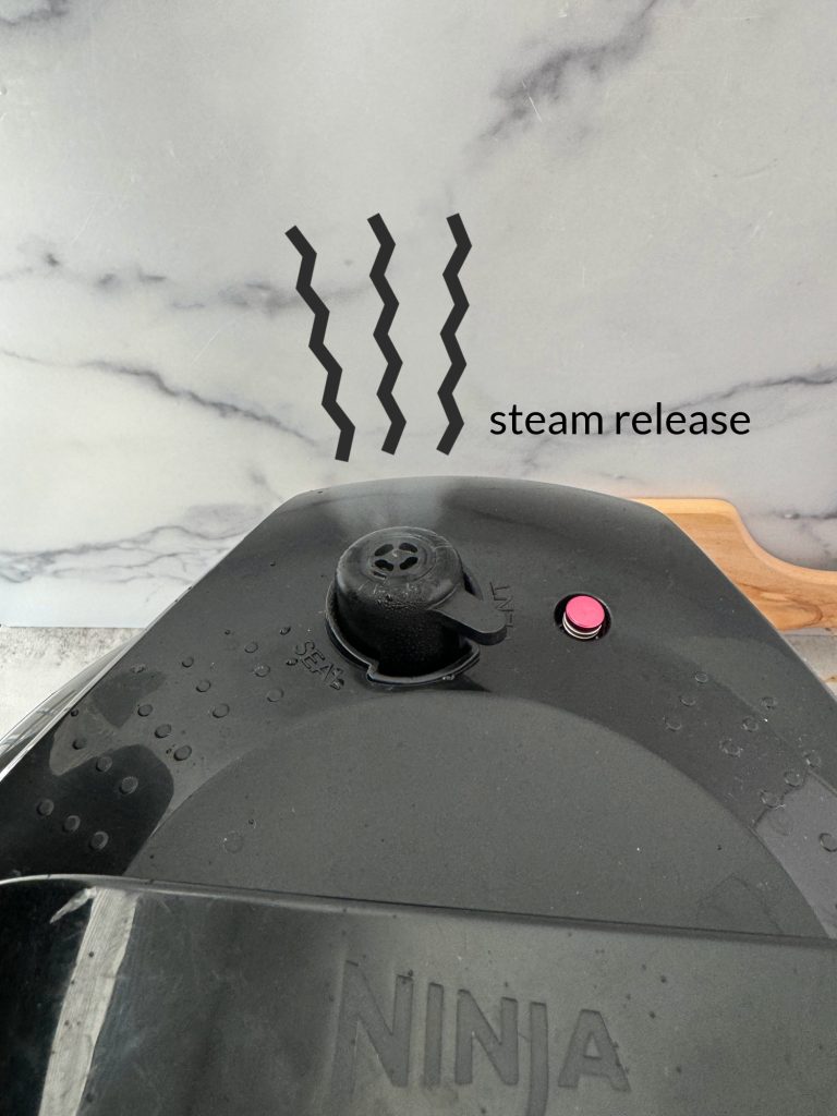 ninja foodi pressure cooker steam release 