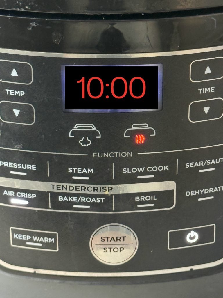 cook time on air fryer