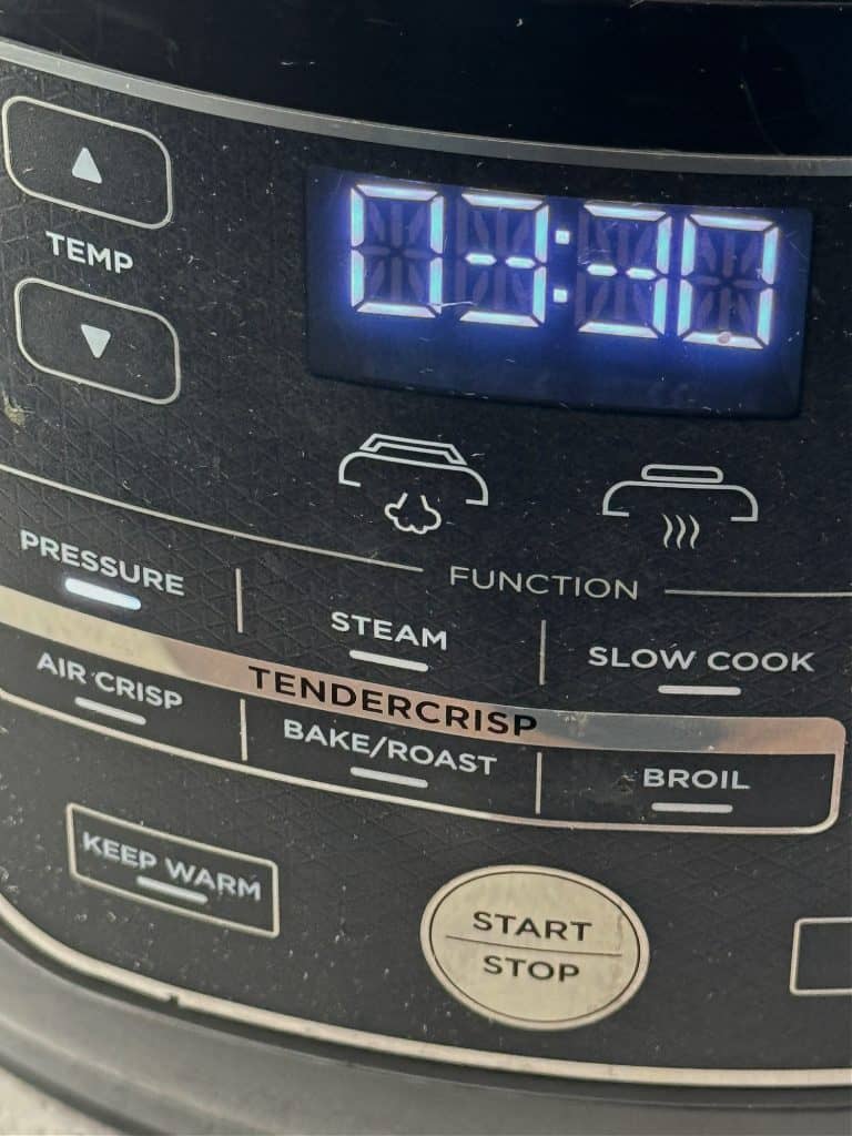 ninja foodi pressure cooking time 