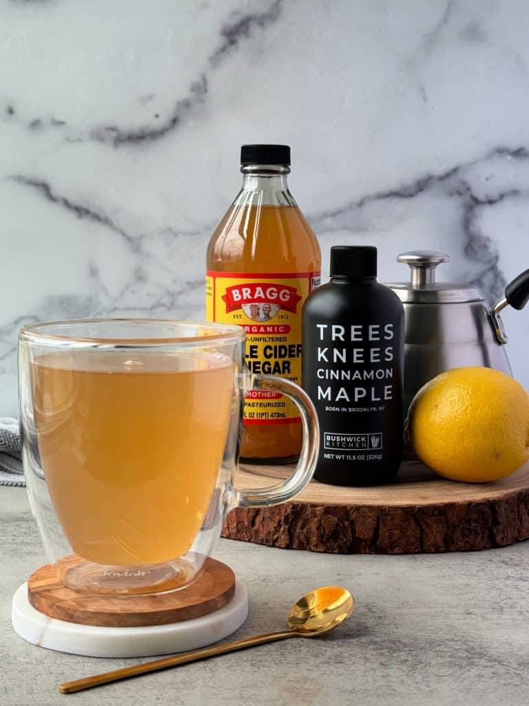 apple cider vinegar tea with lemon 