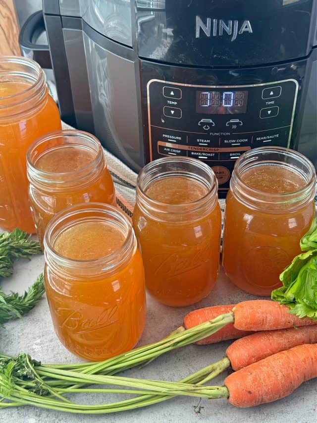 Ninja Foodi Chicken Broth Homemade Bone Broth Recipe