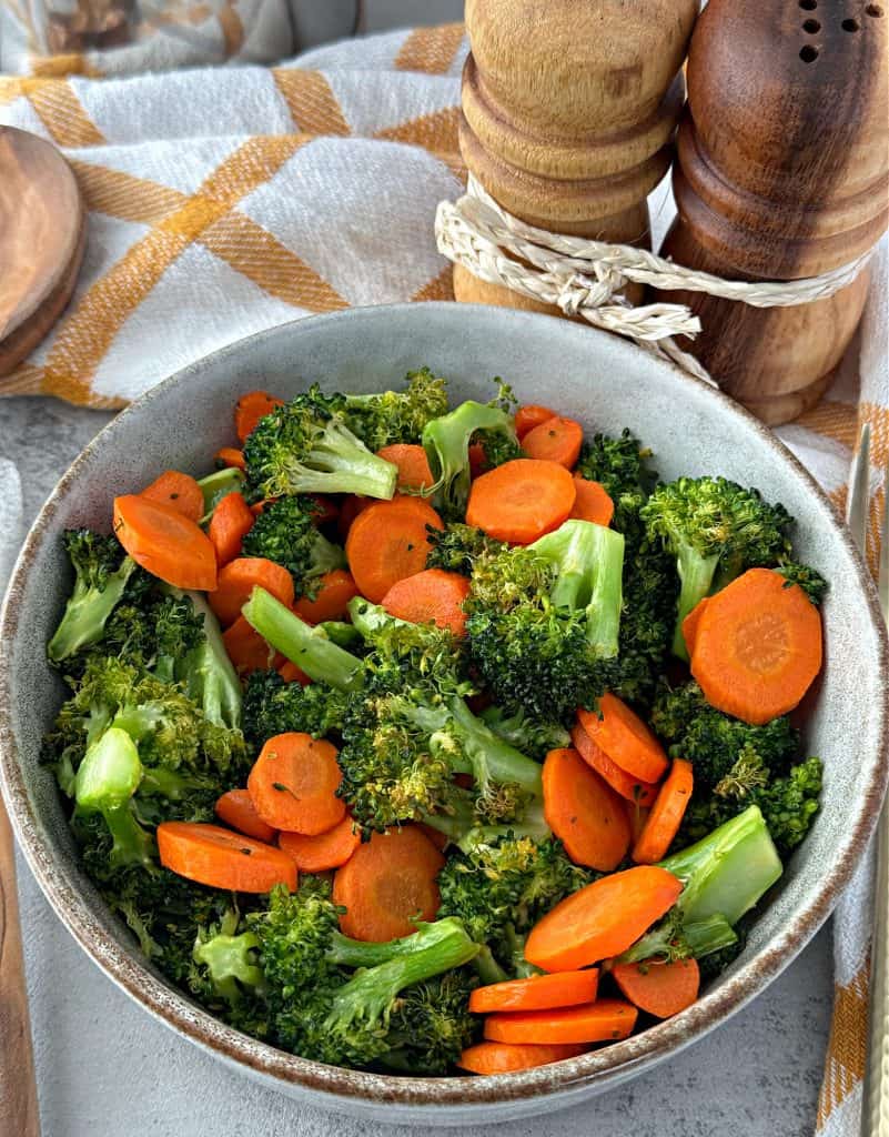 Air Fryer Broccoli and Carrots Easy Healthy Recipe