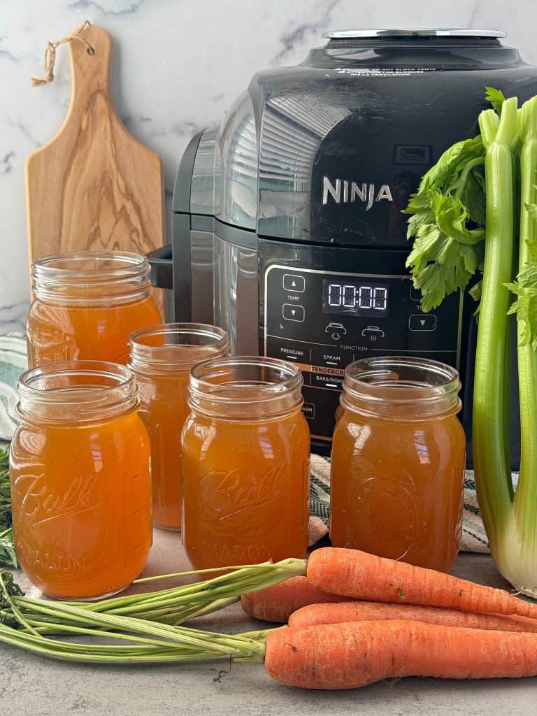 easy homemade Ninja Foodi Chicken Broth recipe 