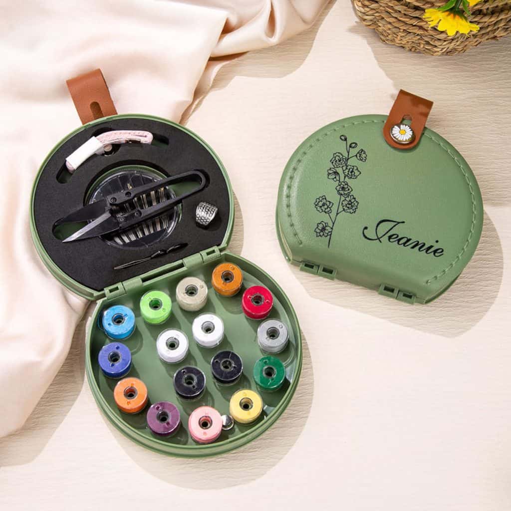 personalized sewing kit from Etsy 