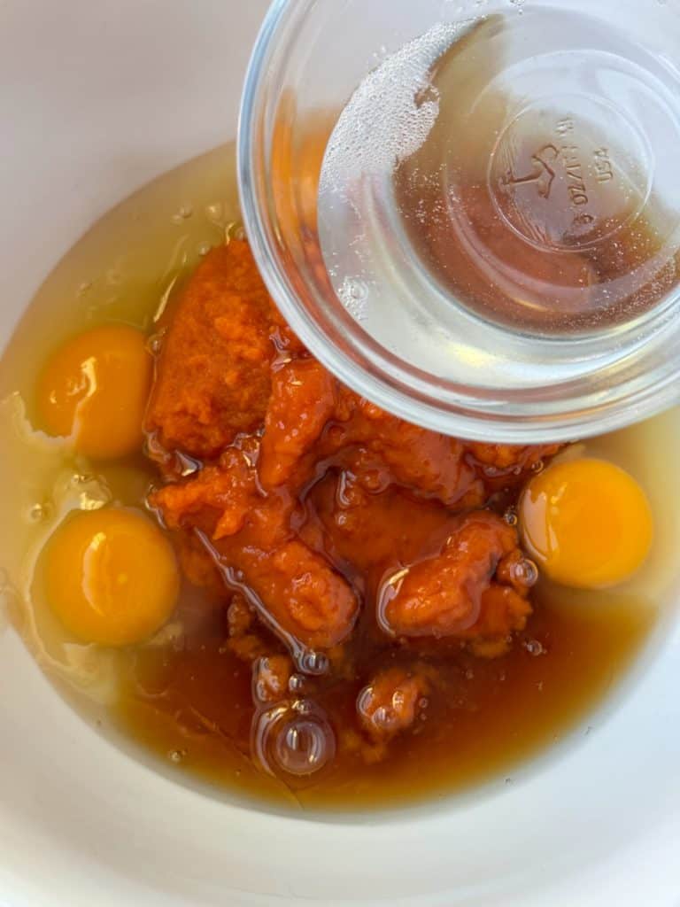 add coconut oil to wet ingredients