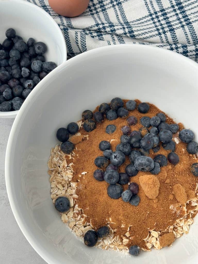 easy healthy blueberry oat muffins