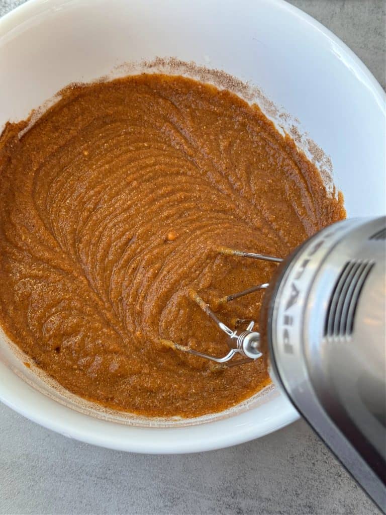 kitchen aid hand mixer to mix until smooth