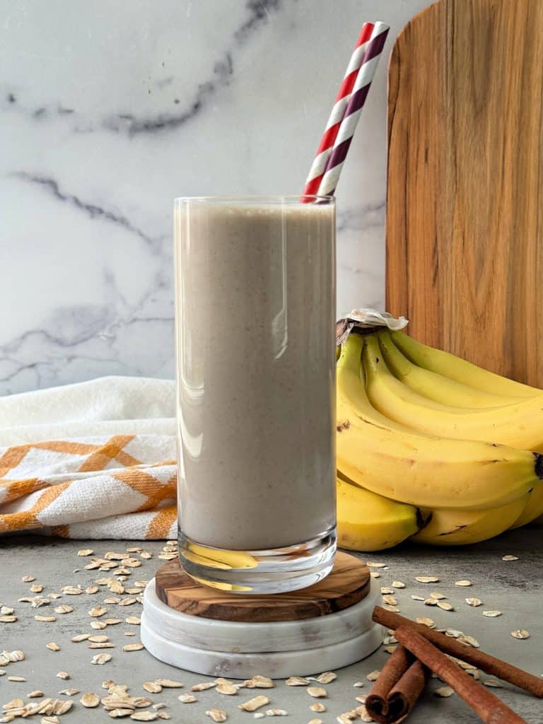 easy healthy banana almond milk smoothie recipe 