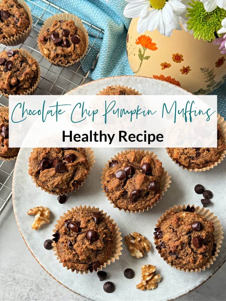 Healthy Chocolate Chip Pumpkin Muffins