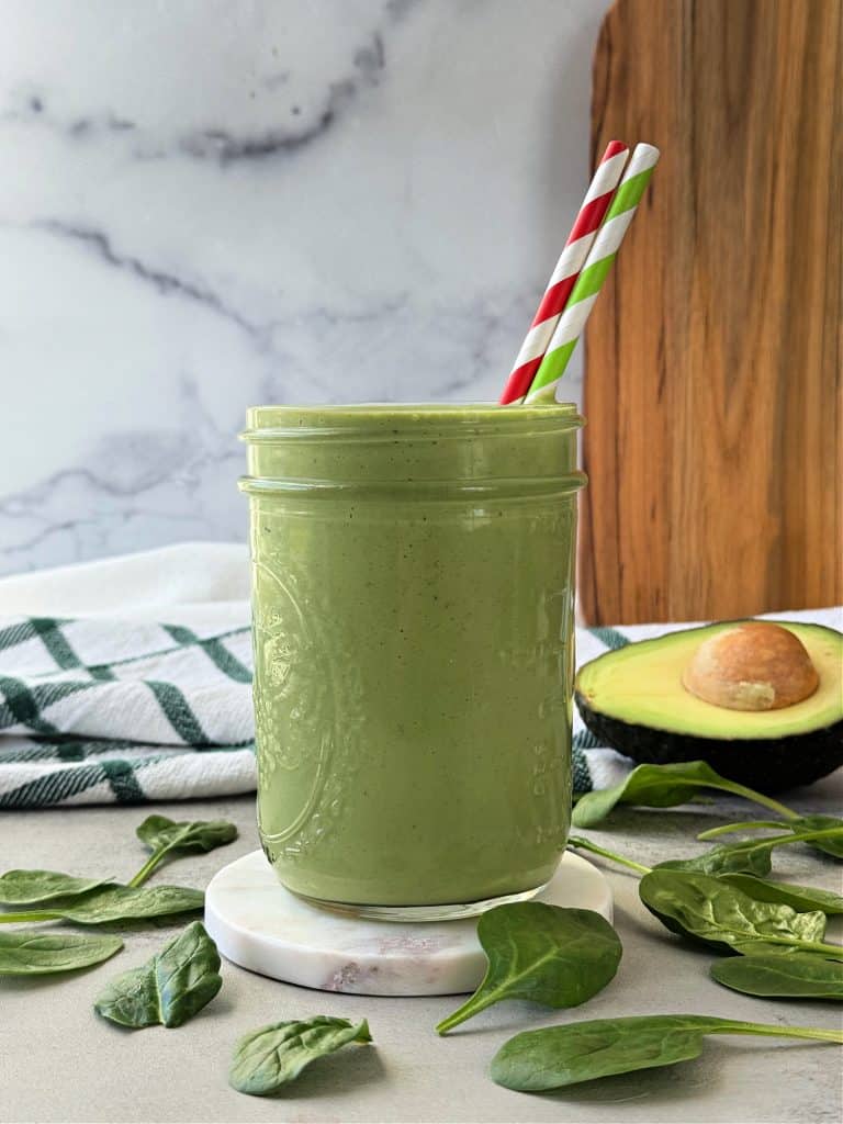 Spinach Avocado Smoothie Recipe with Protein