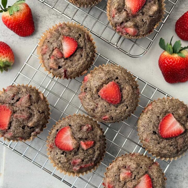 Delicious Gluten Free Strawberry Banana Muffins